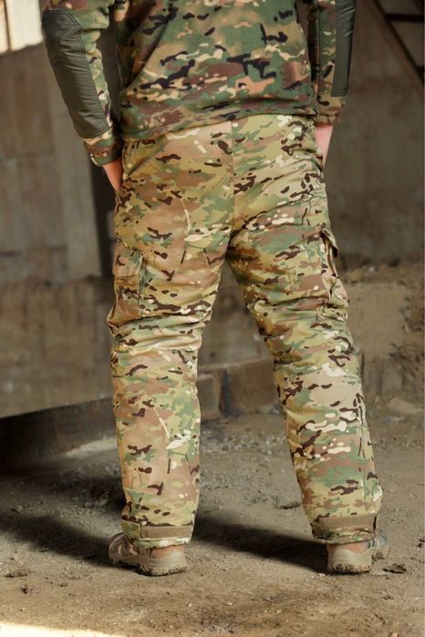 Штани зимові мультикам на омні хіт. Ватніки omni heat. Тактичні штани