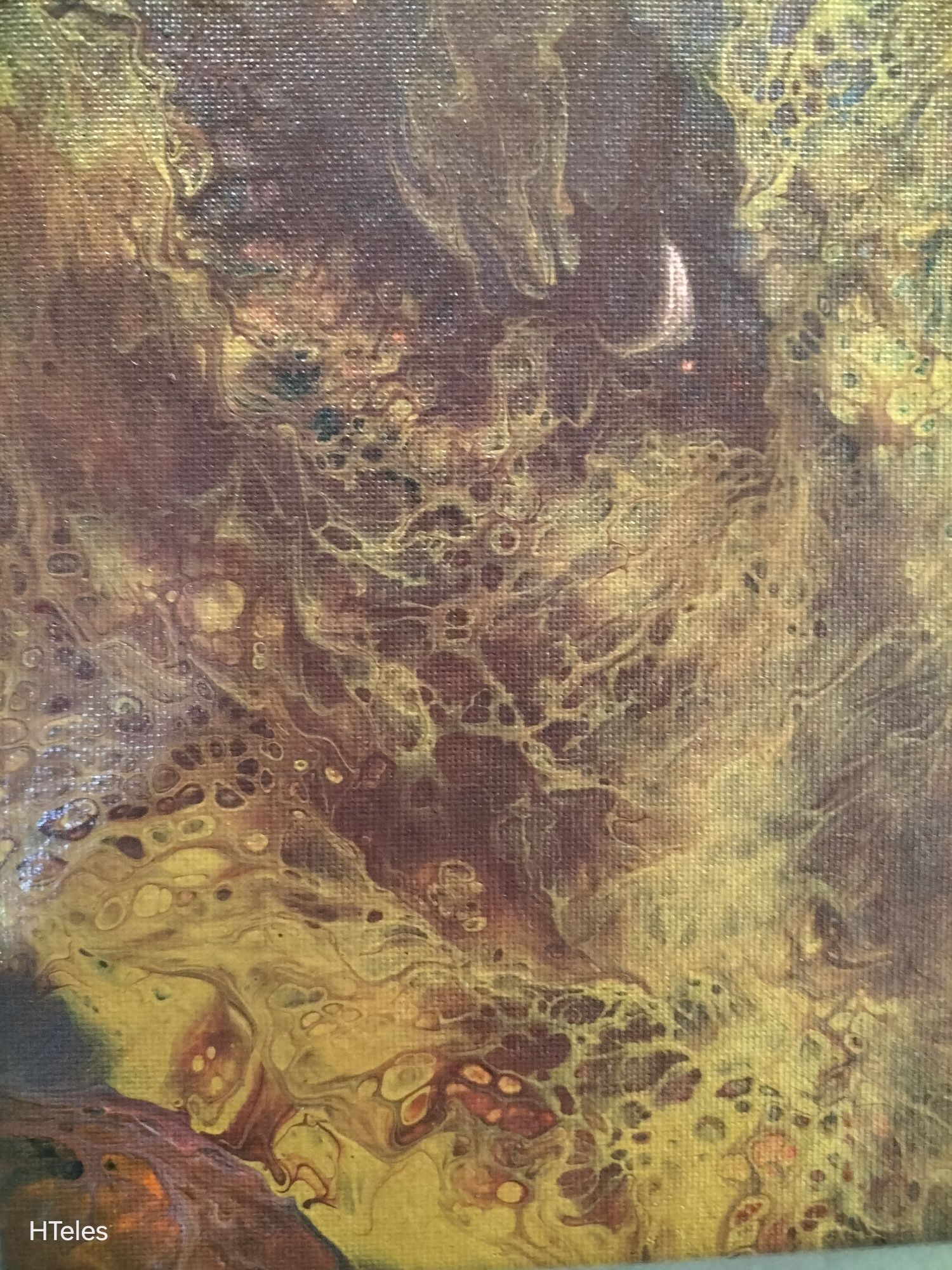 Pintura original, acrílico sobre tela "A ave escondida"