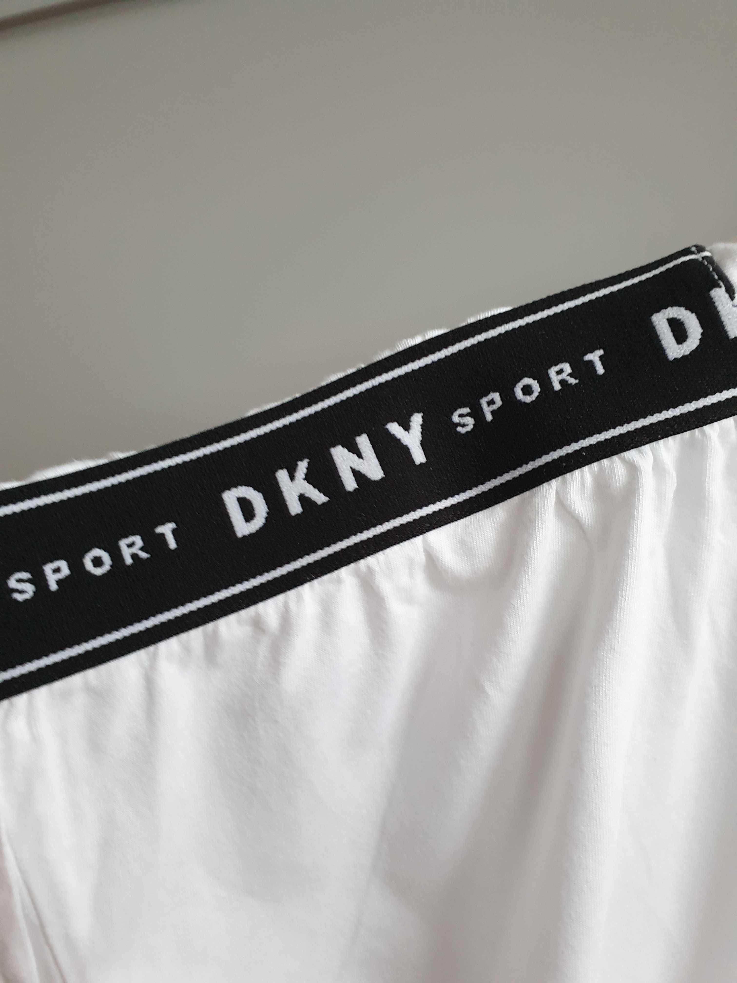 Biała koszulka t-shirt DKNY Sport S M L bawełna modal