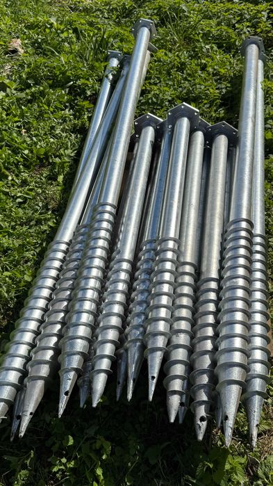 Геопалі винтовые сваи • свайно винтовой фундамент + геошуруп