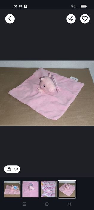 Nowy Kocyk Przytulanka uspakajacz Świnka Peppa
