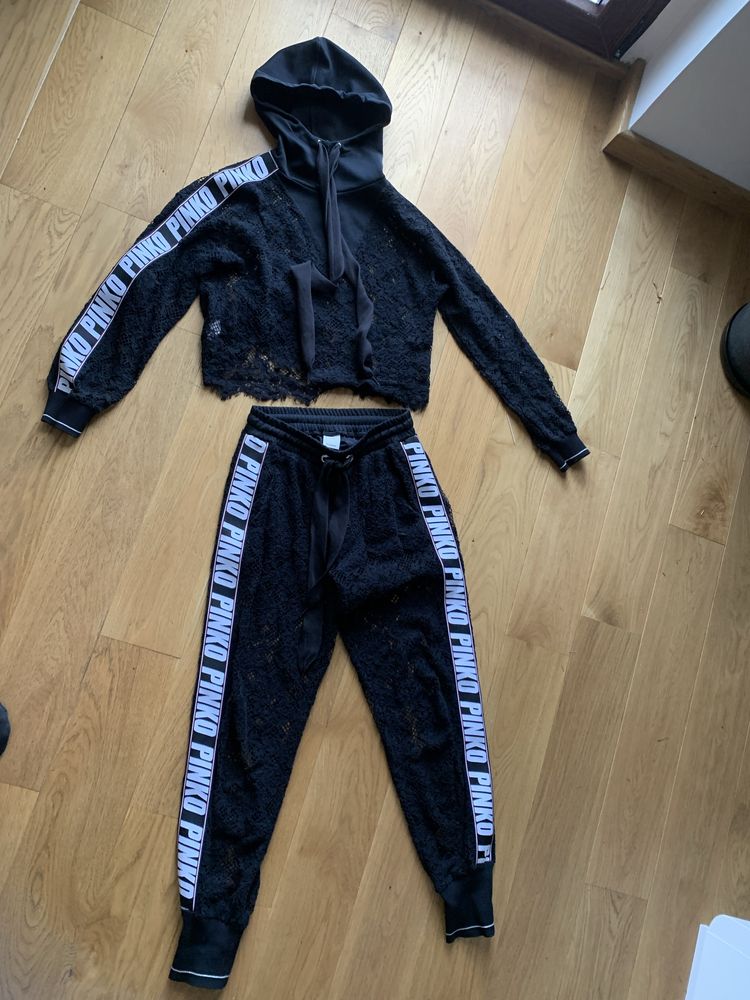 Dres pinko czarny s/m koronkowy