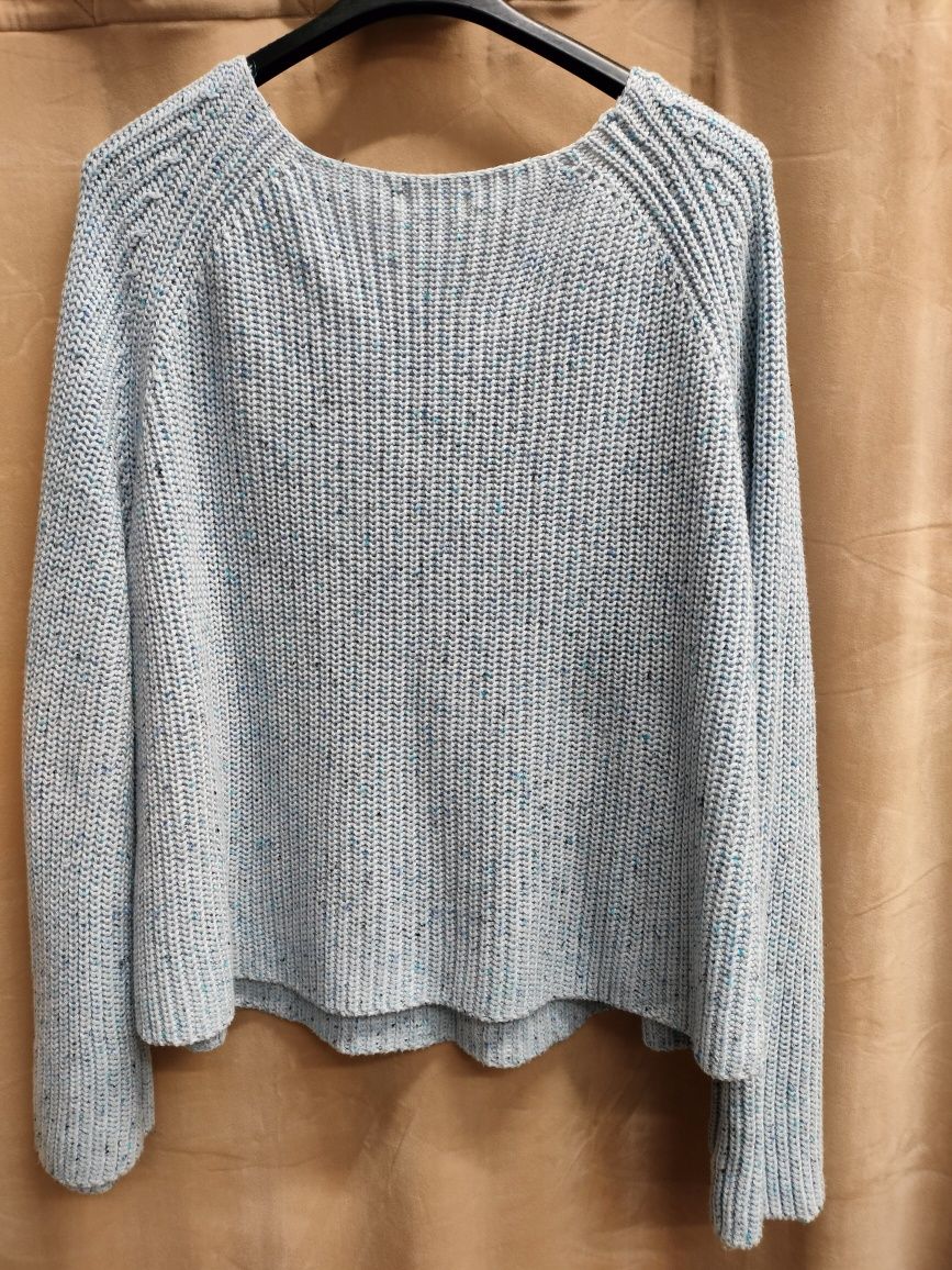 Sweter r.L H&M kolor błękitny