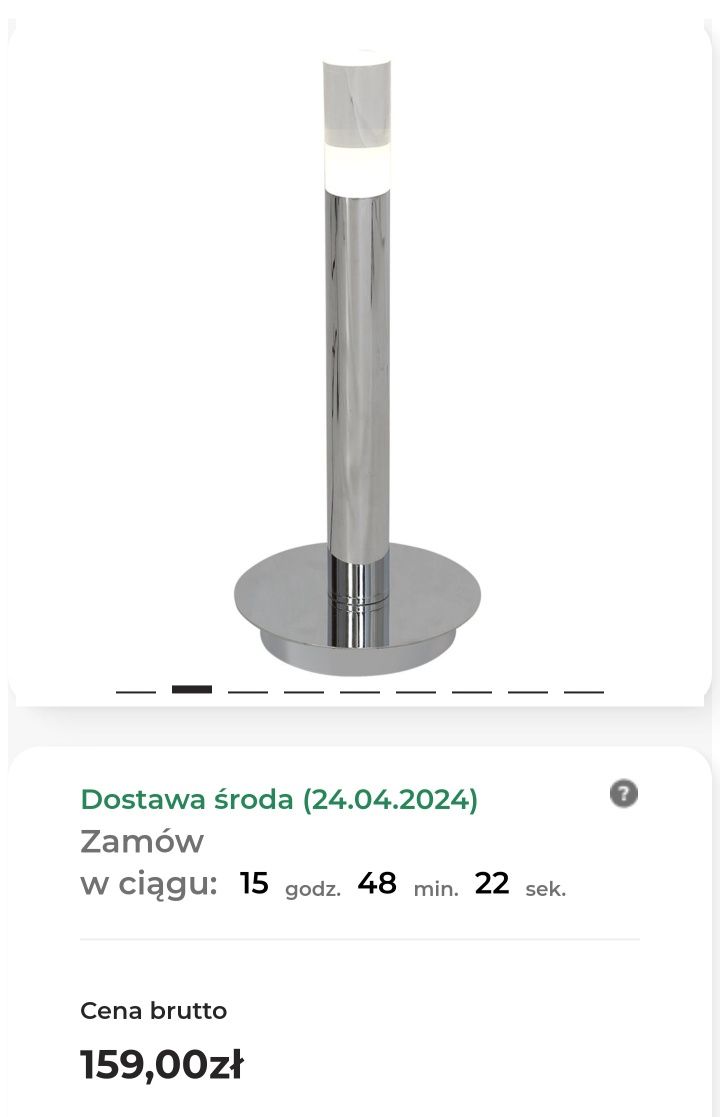 Komplet lampa podłogowa i lampa stołowa