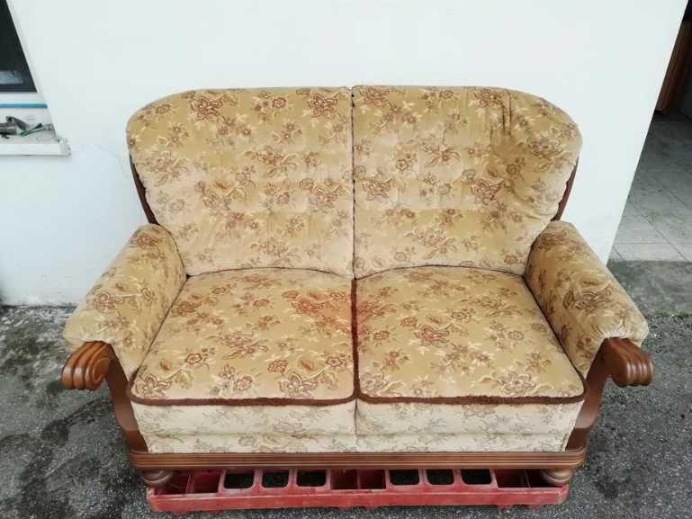 Wypoczynek Zestaw Wypoczynkowy Dąb 3+2+1 Kanapa Sofa Fotel