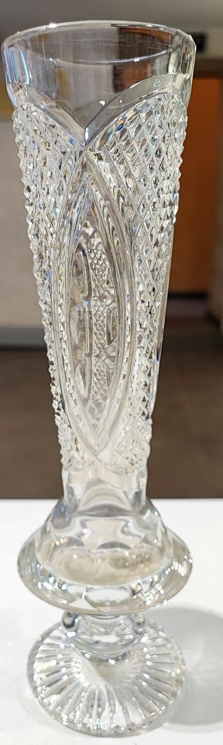 Хрустальная ваза, кришталева ваза(вінтажна)