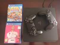 Vendo playstation 4 + 2 jogos + 2 comandos