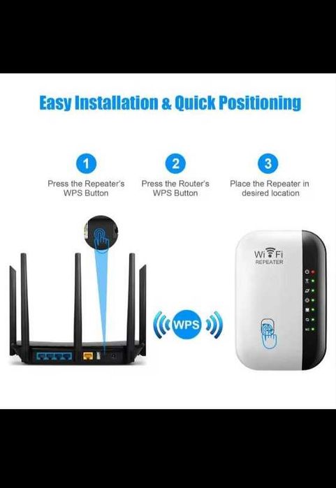 Беспроводной усилитель (маршрутизатор) WI-FI, 300Мбит/с