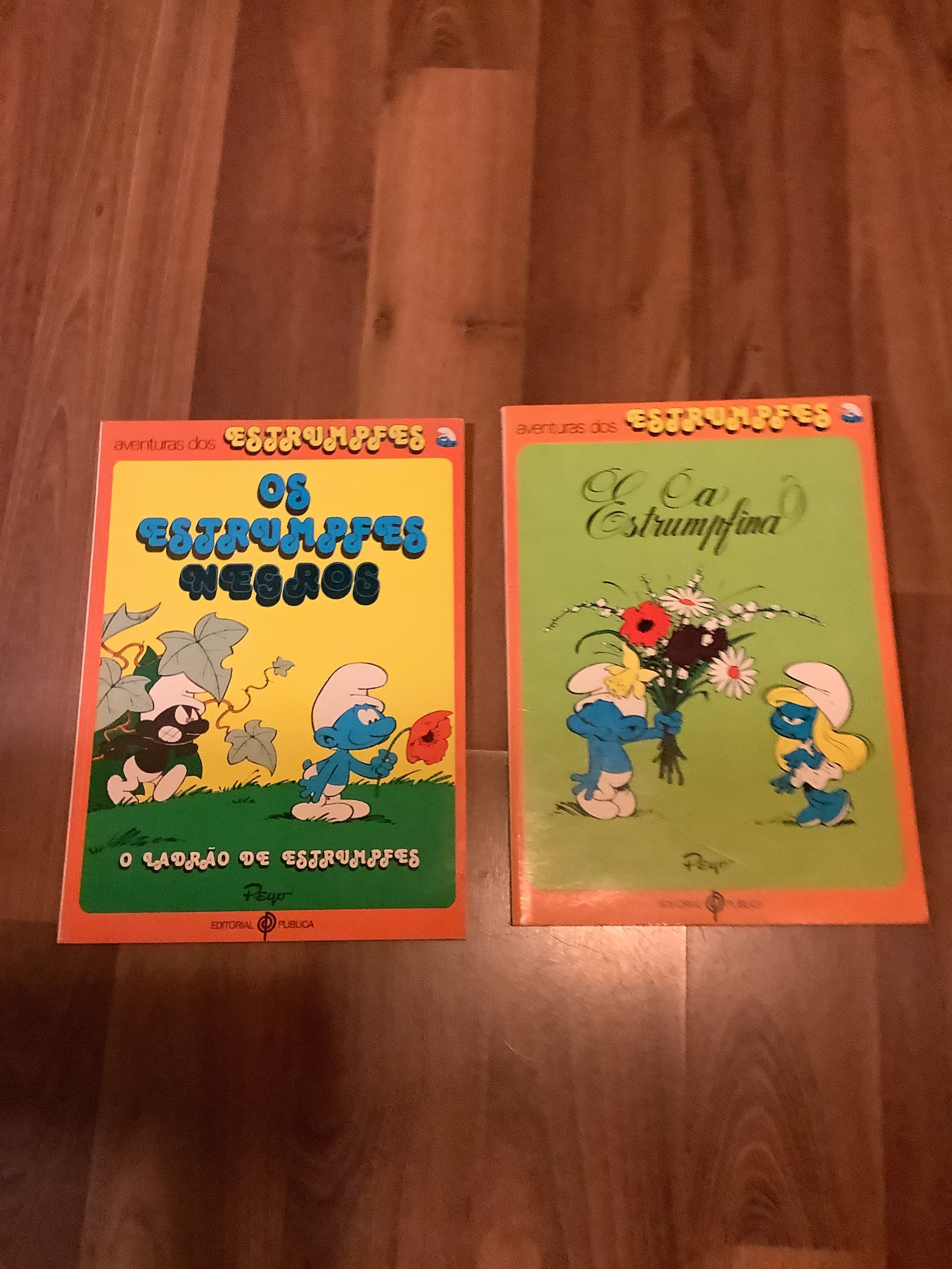 2 livros dos Estrumpfes
