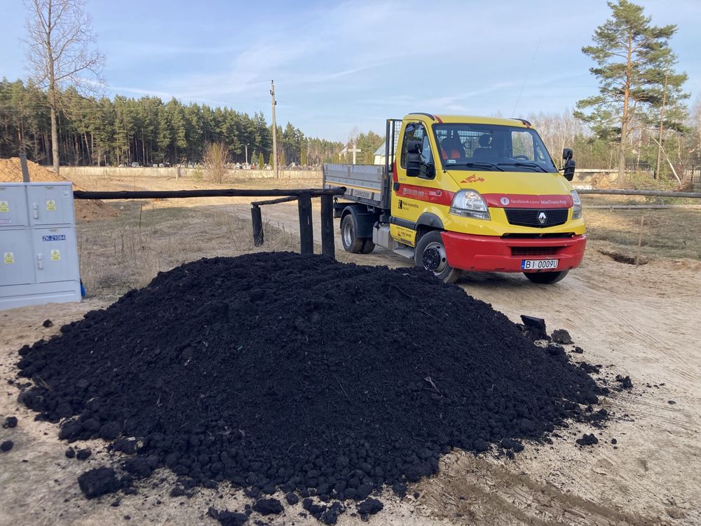 Kompost, ziemia do ogrodu, inne, transport mała wywrotka Białystok