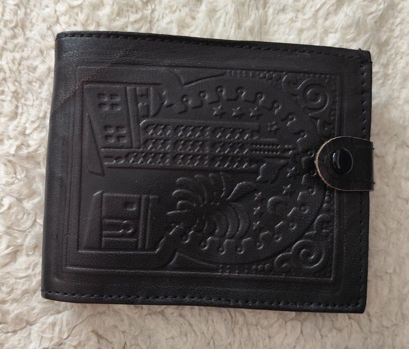 Portfel skórzany ze skóry wielbłąda.