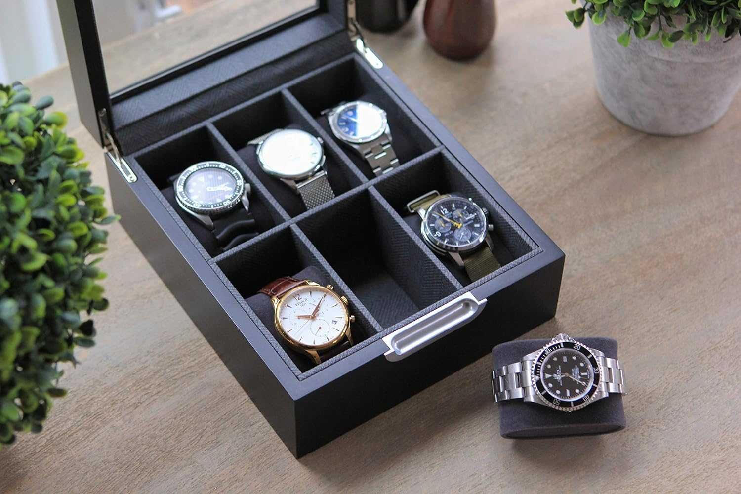 CASE ELEGANCE Pudełko na 6 zegarków – bez oryginalnego opakowania