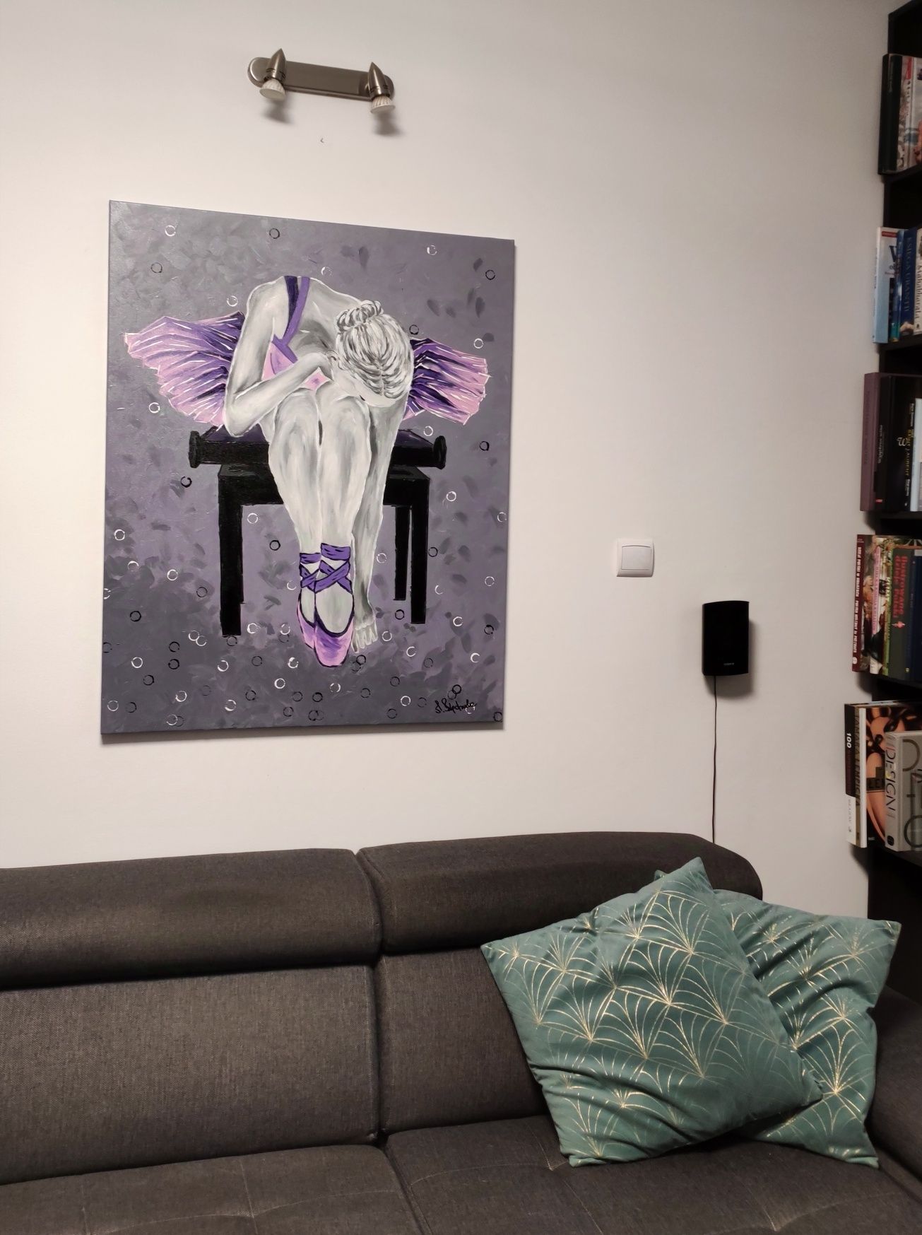 Obraz BALETNICA 80 x 100 cm. Obraz ręcznie malowany na płótnie.