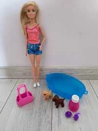 Barbie Lalka Kąpiel Piesków