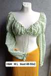 Crop top romantic biust 48-55x2 little flowers beach summer festival