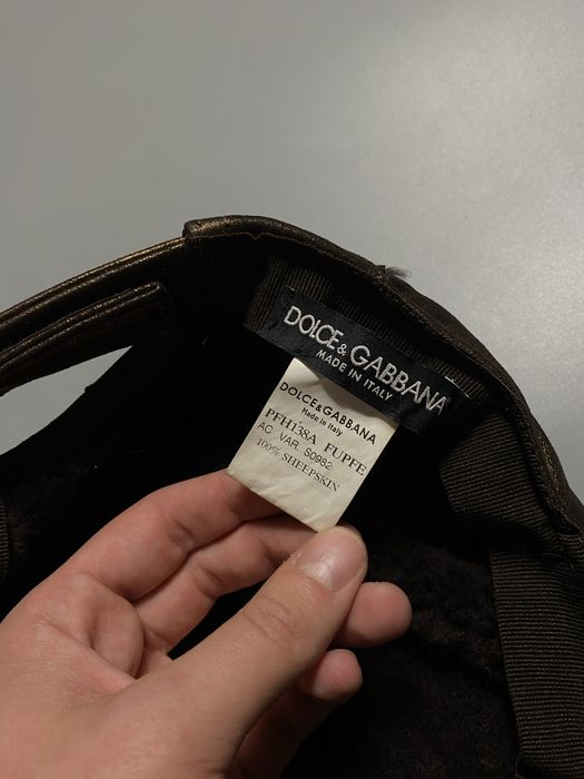 Dolce & Gabbana рідкцсна кепка хутряна y2k vintahe