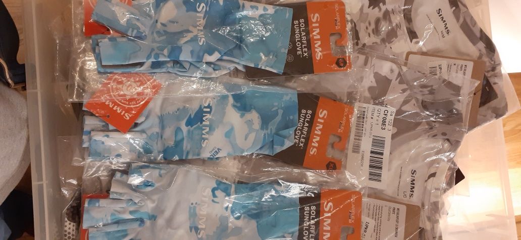 roz. M,  XL, rękawiczki SIMMS solarflex UPF+50