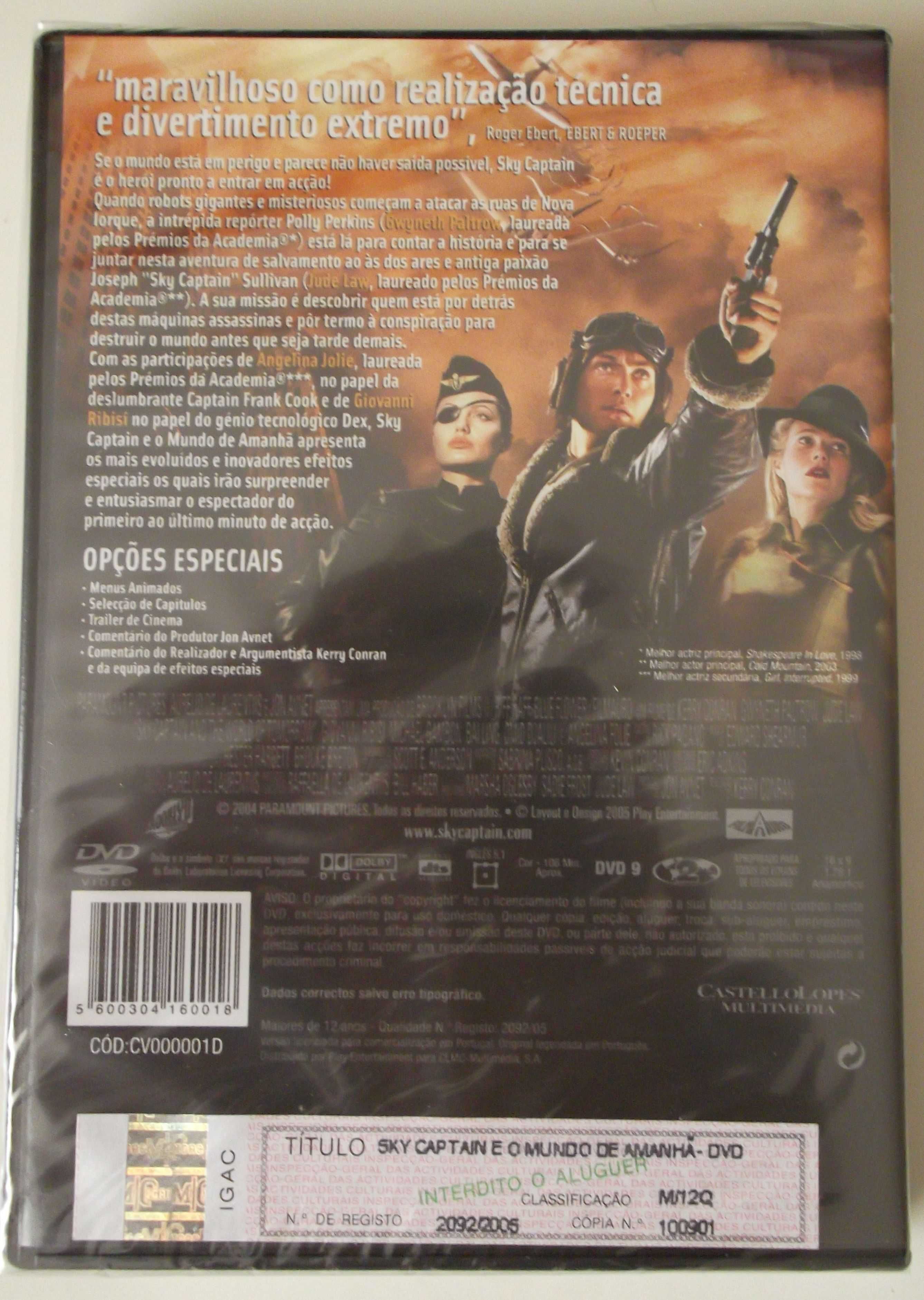 Filme em DVD Sky Captain e o Mundo de Amanhã