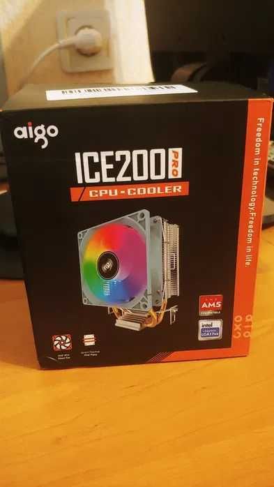 Кулер процесора Aigo ICE200PRO 95 Вт ICE400SE Intel / AMD з RGB Новий!
