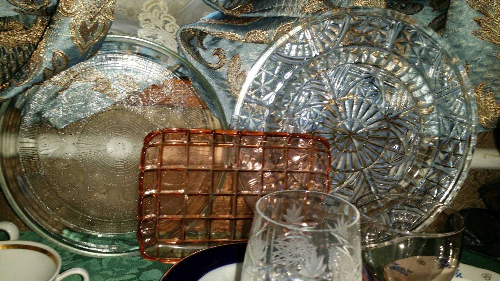 Бокалы,Фарфор,статуэтки,Хрусталь,посуда,майолика,Мальцев,СССР.ГДР.