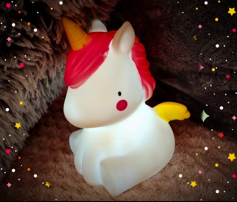 Lampka LED jednorożec na baterie