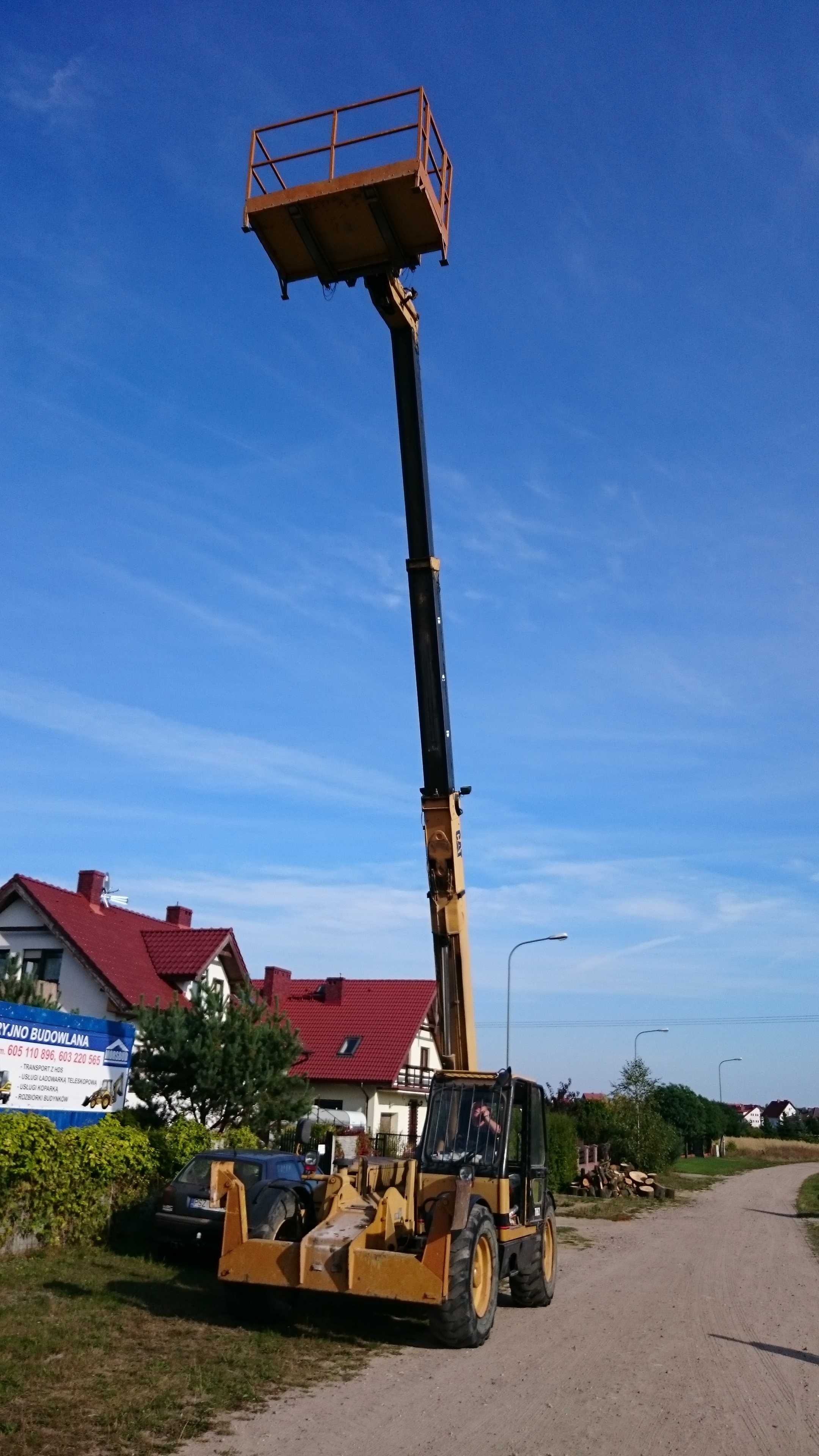 Usługi Wynajem Koparki Koparko Ładowarki Teleskopowej Wykop Rozładunki