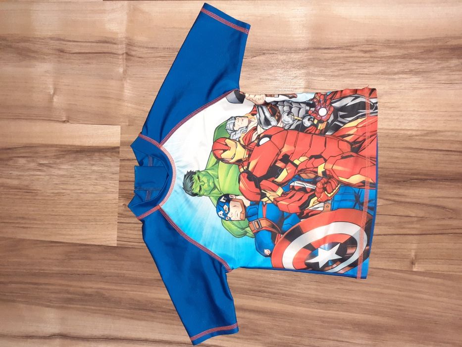 Koszulka kąpielowa 92/98 Hulk Iron Man Kapitan Ameryka