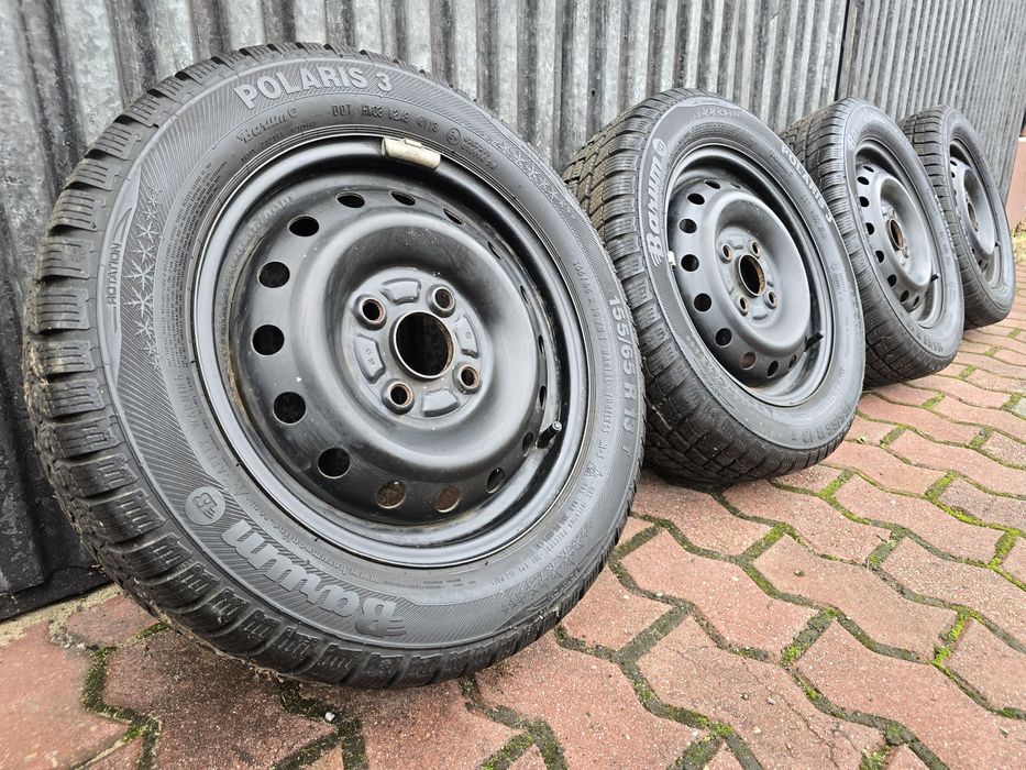 Felgi z oponami 155/65R13 Daihatsu Cuore 4x100 Trevis Toyota Yaris