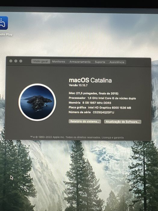 iMac 21,5 Polegadas e 1TB ESTADO EXCELENTE