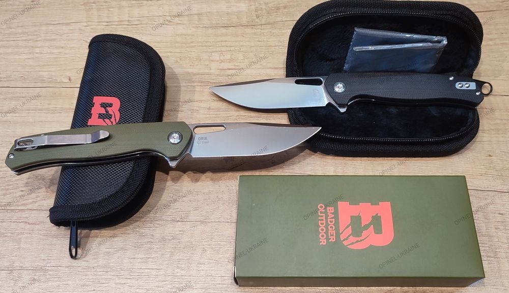 Badger Outdoor D2 Orix ніж бомбезний збитий брутальний складень нож