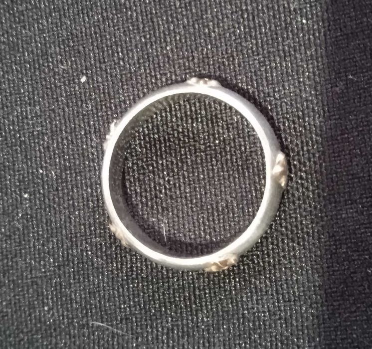 Aliança ouro e prata T19, anos 60