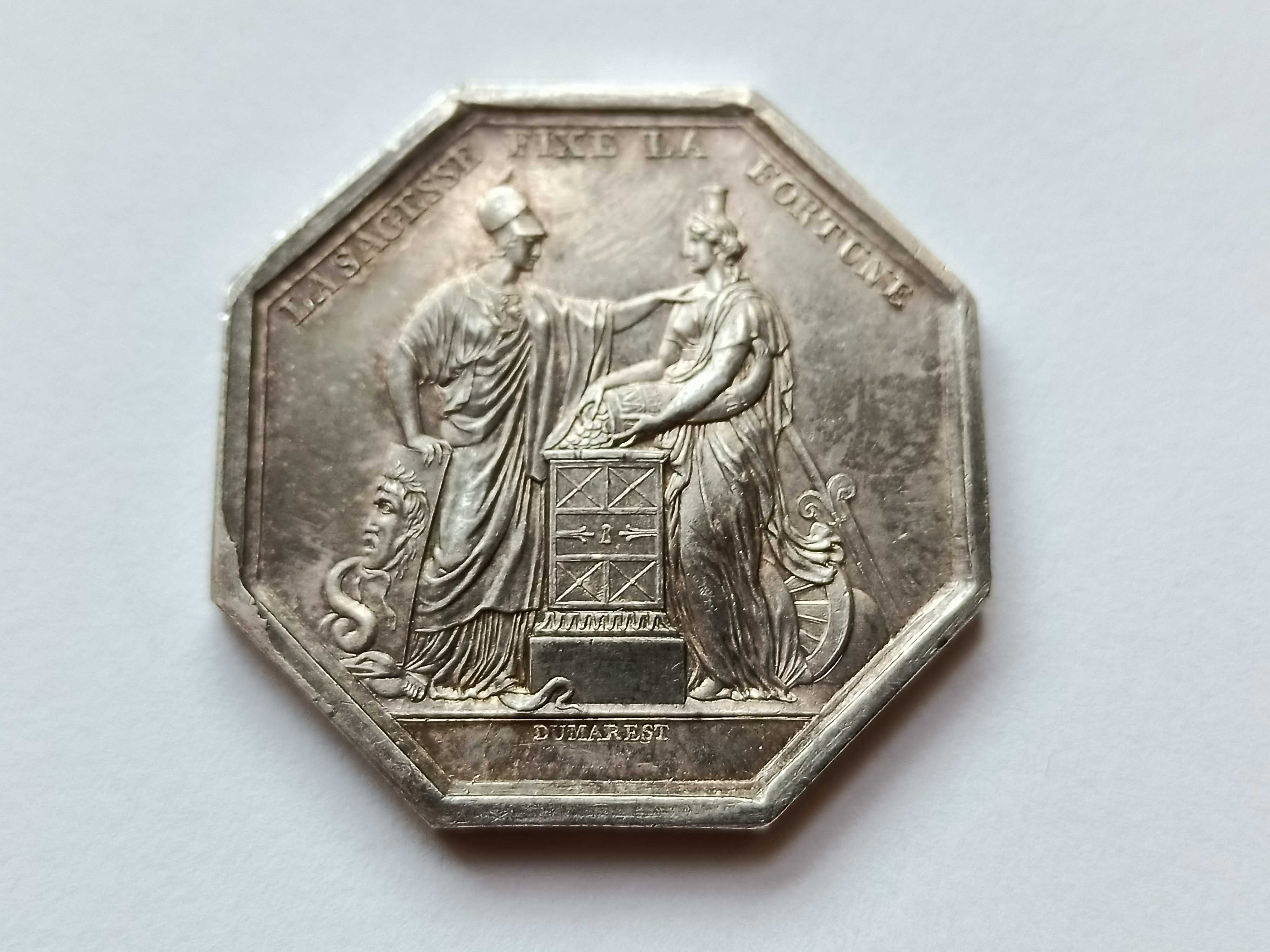 Francja . Medal AN VIII / 1800 sygnowany Dumarest