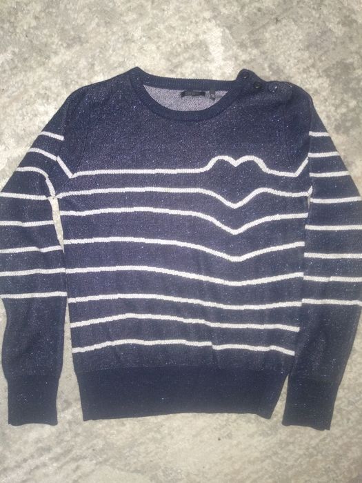 Свитер полоска люрекс