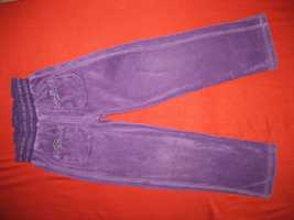 Штаны фиолетовые велюровые для девочки 4-5 лет рост 104-110 см