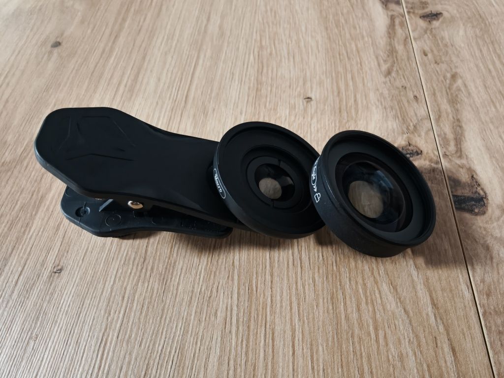 Soczewka Apexel 2w1 Macro+Szeroki kąt
