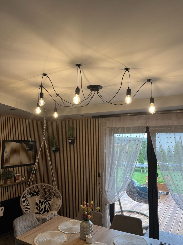 Lampa sufitowa + 6 zarowek