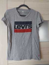 Szara Koszulka T-shirt Levi's