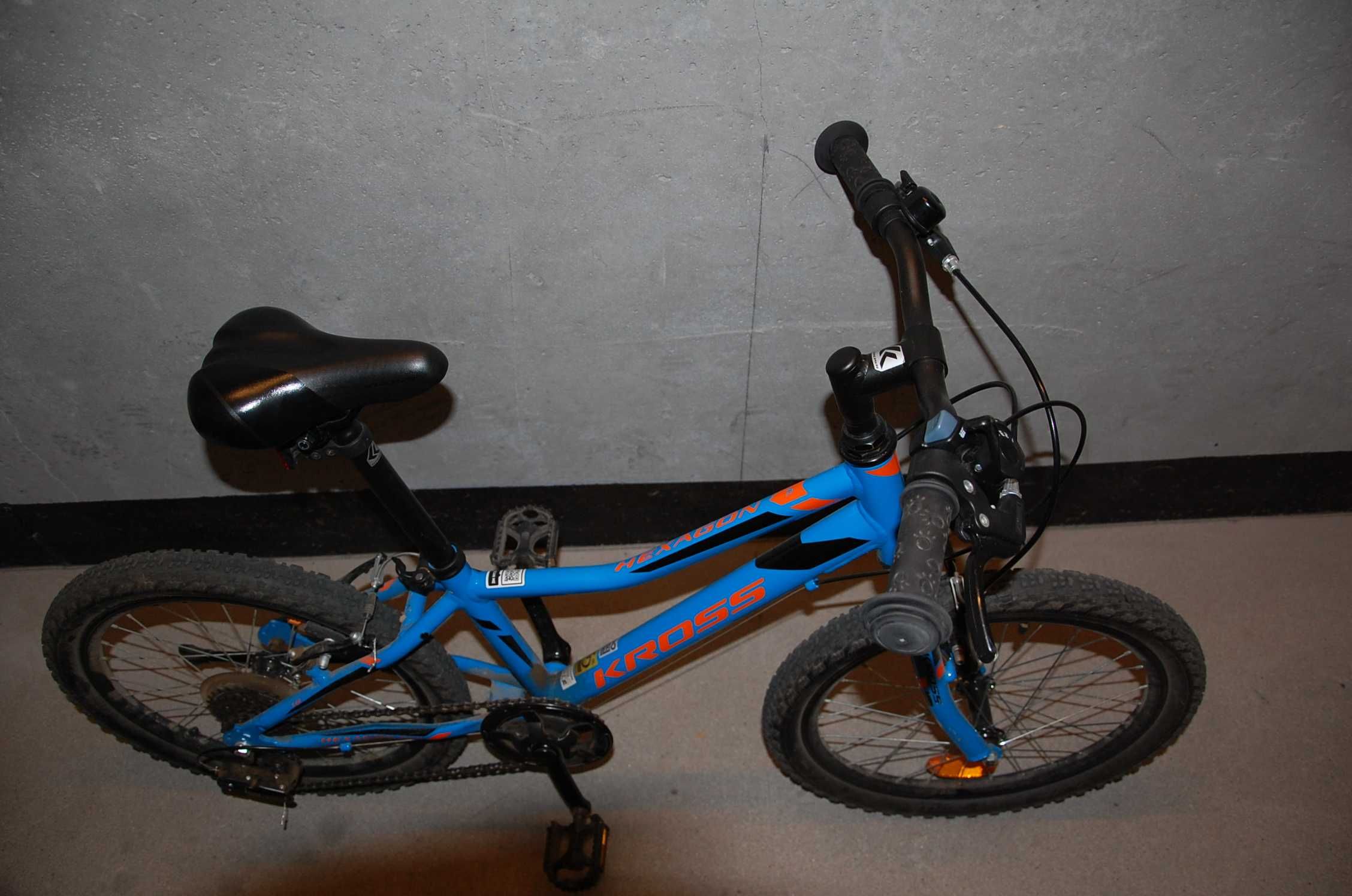 rower dziecięcy KROSS Hexagon Mini niebieski 20"