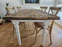 (Zarezerwowane) Stół 200x90cm ze starego drewna świerkowego Wichaister