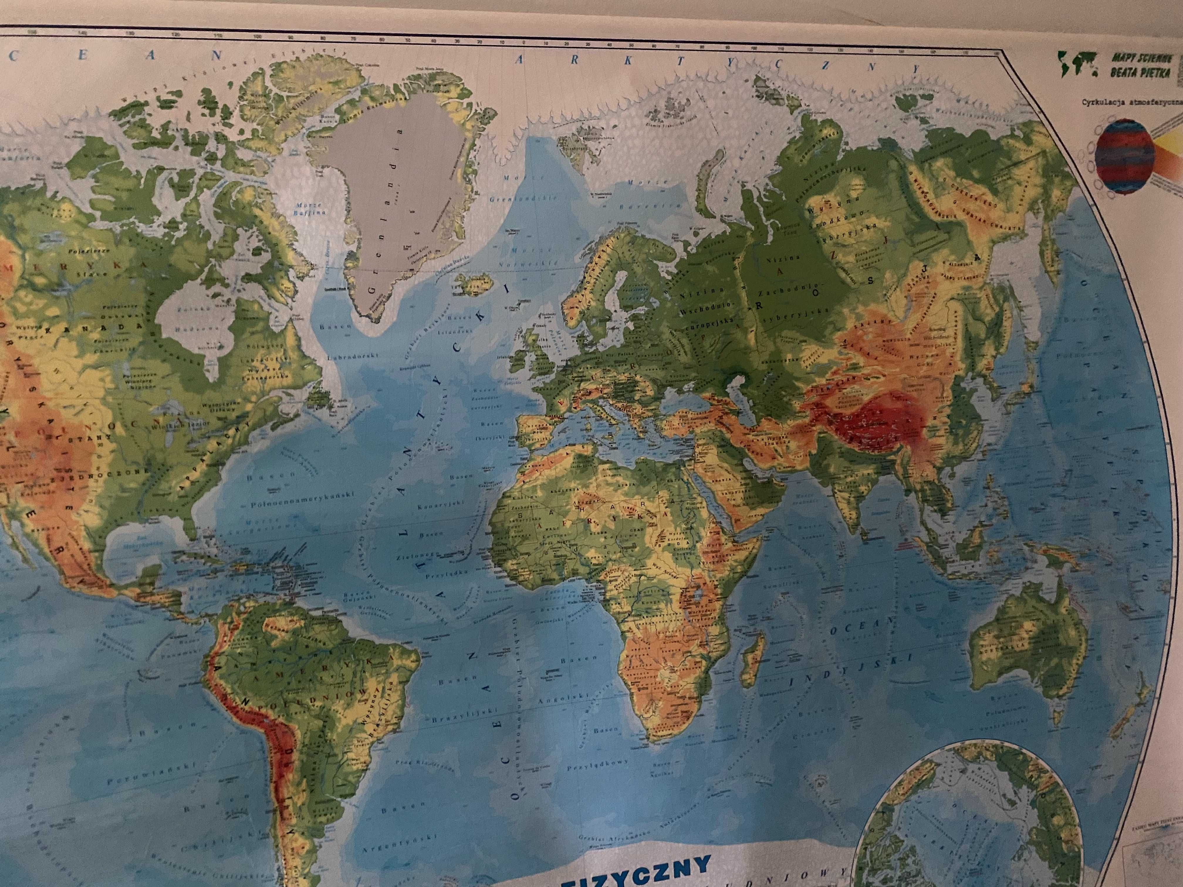 Mapa świata, odbiór osobisty