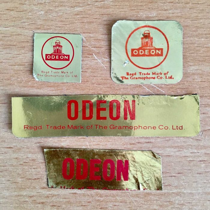 Lote de autocolantes dourados Odeon