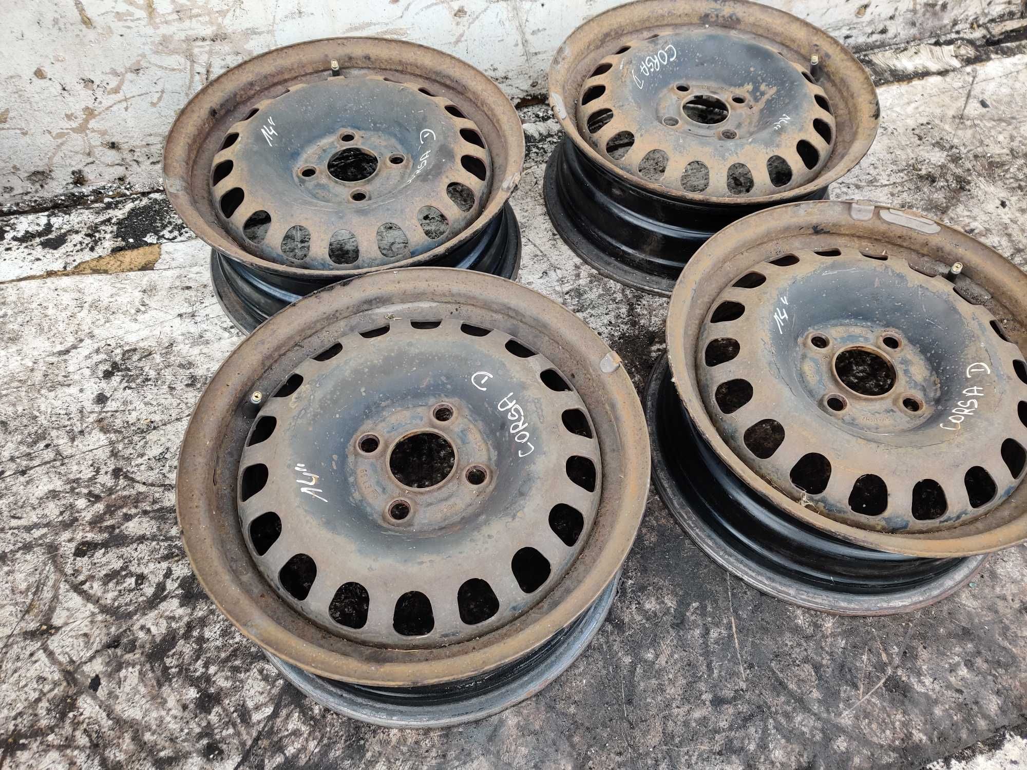 Felgi Stalowe Stalówki Felga  4x100 5 1/2Jx14 ET39 Opel Corsa D