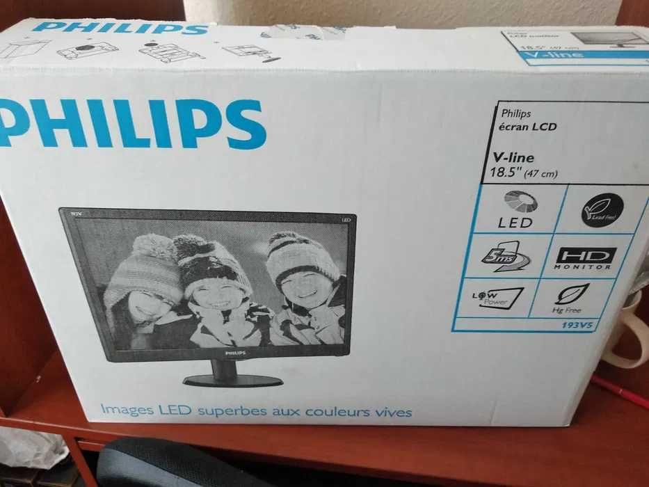 Монитор Philips 193V5LSB2/62новый в упаковке,стоял в офисе,не работал!