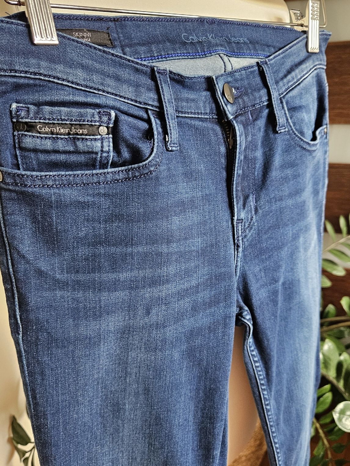 Calvin Klein Jeans, skinny jeans, klasyczne jeansy, rozmiar S,