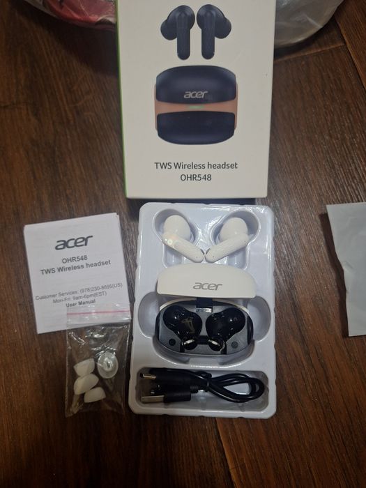 Навушники, вкладиші Acer OHR548, білі