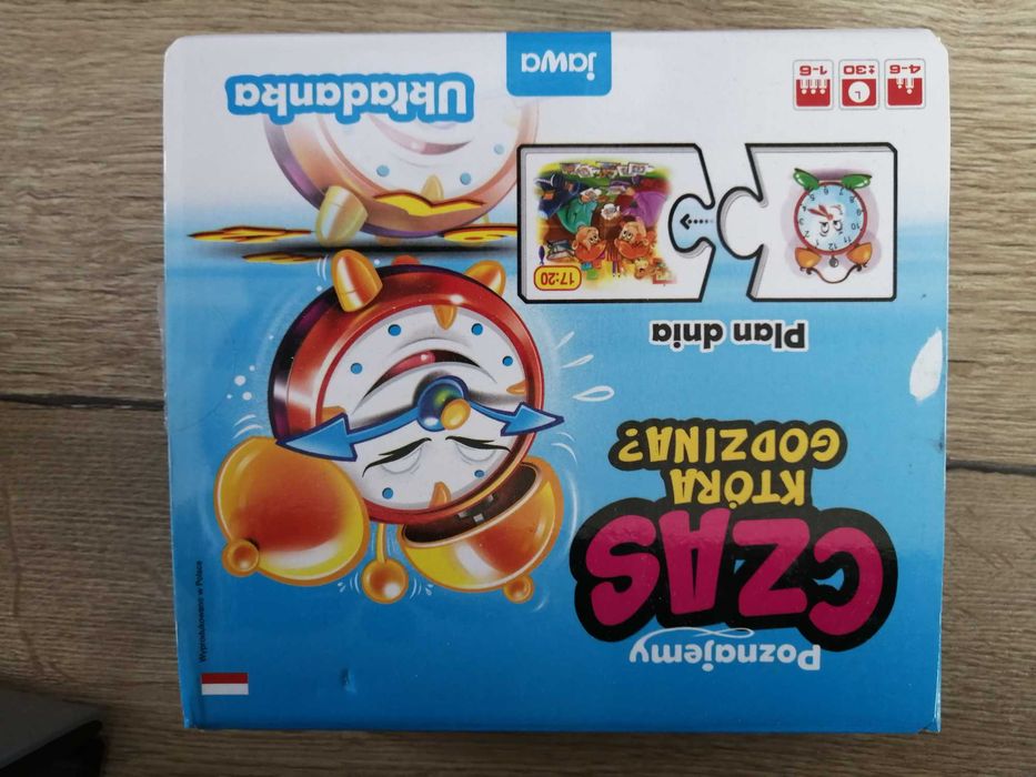 Gra edukacyjna , układanka ,,Poznajemy czas''