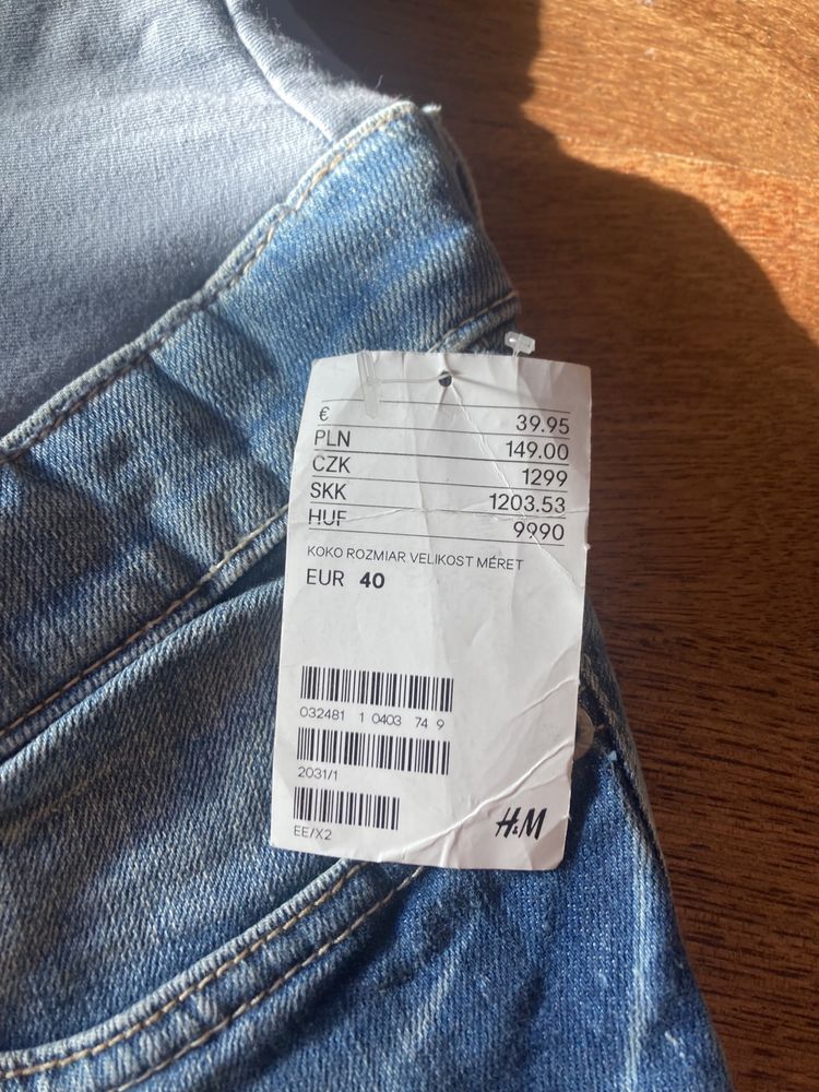 Spodnie ciążowe H&M,rozmiar 40, L,Nowe