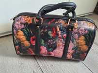 Torebka kuferek vintage kwiaty