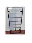 Metalowa pergola ścienna loft 130x50 cm czarny półmat