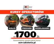 Szkolenie, KURS na walca, rozściełacz, rozkładarke, frezarke